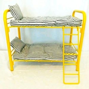 COPY - AG Doll Yellow Bunk Bed And Bedding